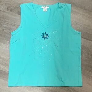 Bianca Nygard Ladies Petite Size 10-12P (medium) Sleeveless with Beading.  NWOT